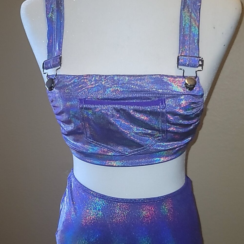Two piece rave/concert outfit